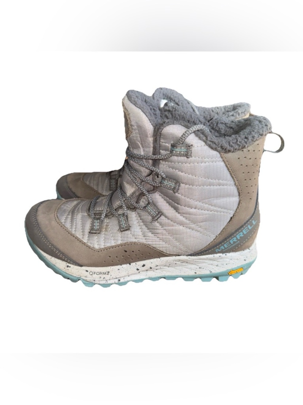 Merrell Antora Sneaker Boots Women's Size 7 Paloma Gray Hiking Lined Snow Rain